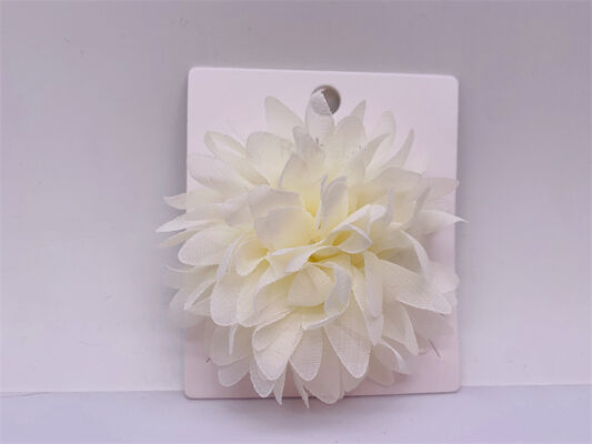 Dance Prom Flower Hair Clip white , Elastic Childrens Wedding Hair Accessories