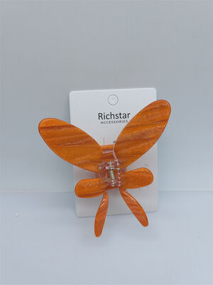 Reusable Acrylic Hair Accessories Butterfly Claw Clip For Girls