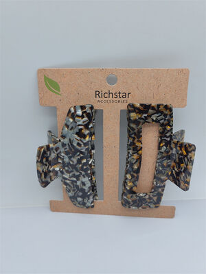 Rectangle Acetate Claw Clip Lightweight Durable For Thick Hair