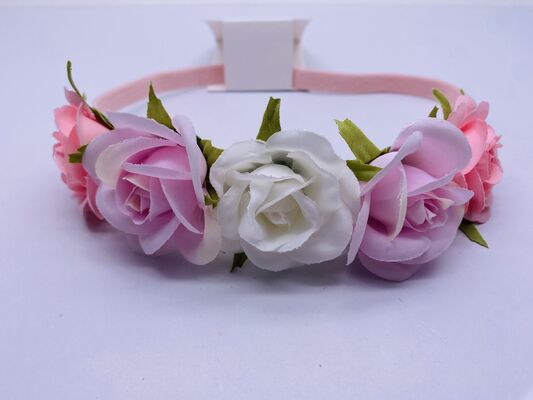 Multicolor Flower Hair Accessory Ponytail Holder Lightweight