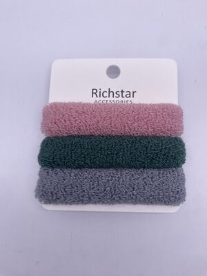 Practical Nylon Ponytail Holders Reusable , Stretchable Thick Hair Bobbles