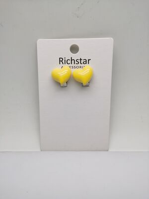 Children Heart Earrings Customizable with Various Color and Design Choices