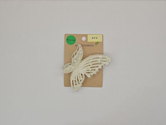 Lightweight Recycled Plastic Butterfly Hair Claw Clip Plastic Hair Accessories With Various Styles