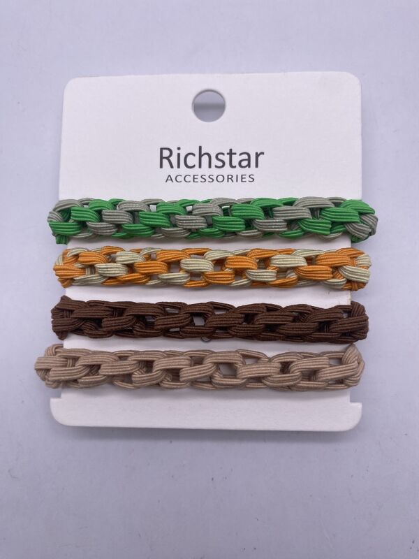 Smooth Elastic Hair Ties Multiscene Flexible For Party Wedding