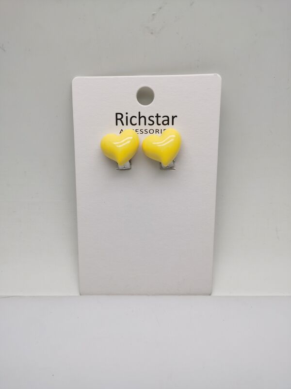 Children Heart Earrings Customizable with Various Color and Design Choices